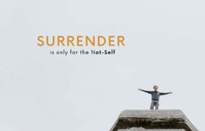 Featured image for “Surrender is only for the Not-Self”
